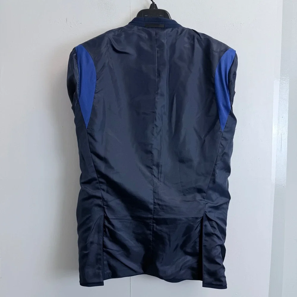 Kenneth Cole Reaction Mens 38R Navy Blue Techni-Cole‎ Blazer Suit Jacket